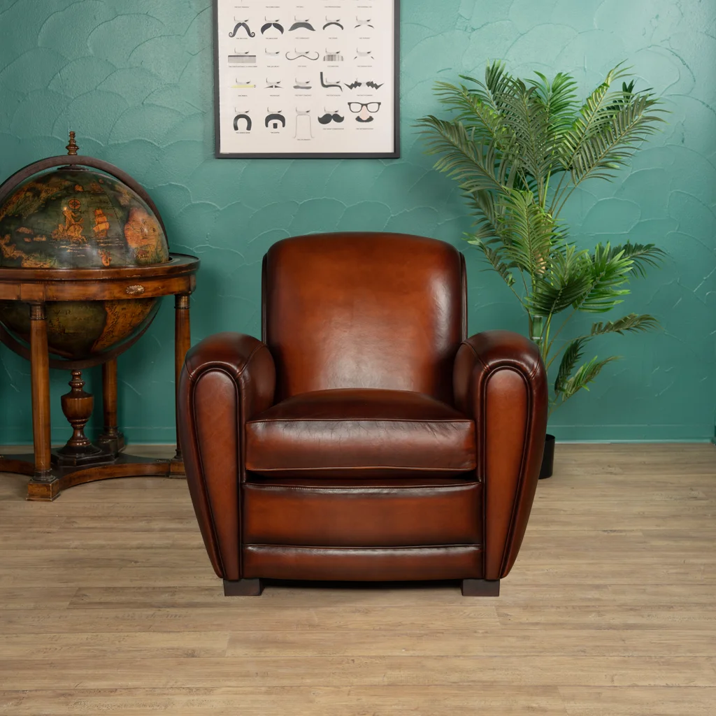 Grand Fauteuil Club Cuir Joseph
