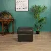 Repose-pieds Carré Cuir