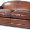 corniche canapé 2 places cuir cognac