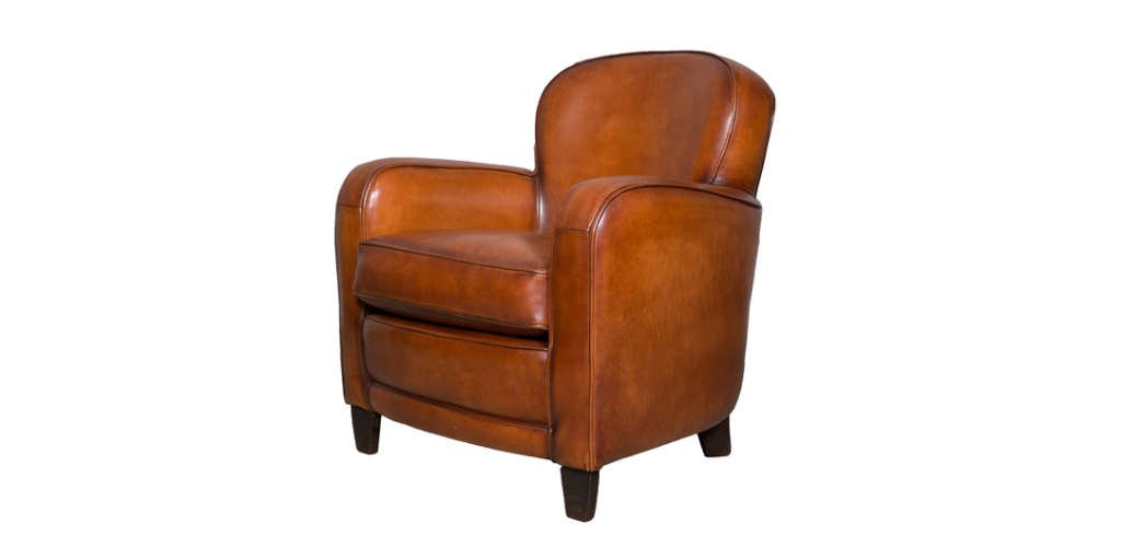 Fauteuil Club Bridge Cognac