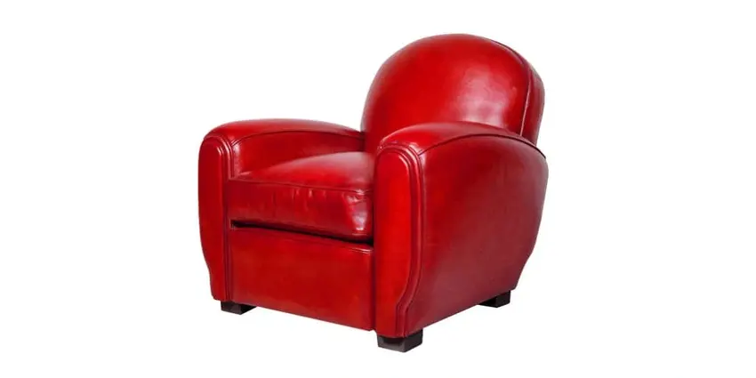 Fauteuil Club Gentleman Rouge