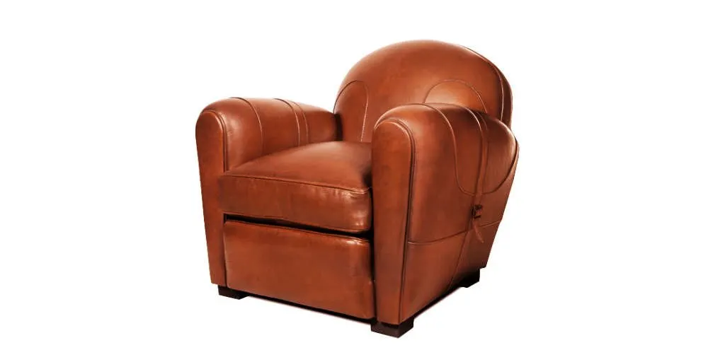 Fauteuil Club Longchamp Cognac