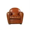 Fauteuil club cuir Epicure vue de face