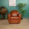 Fauteuil club cuir Longchamp