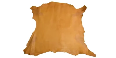Detail of full-grain sheepskin leather on Club Chair