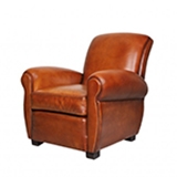 Grands fauteuils club cuir de basane