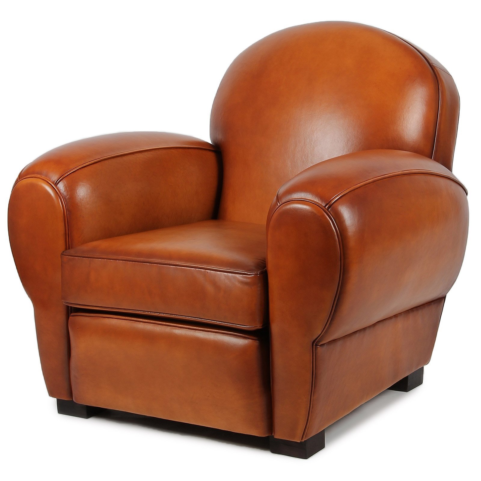 Fauteuil Club Auteuil en Cuir Pleine Fleur - Monfauteuilclub.com
