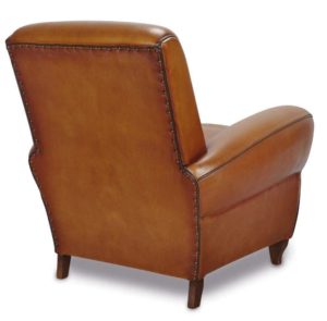 Bristol, fauteuil, cuir rustique, dos