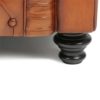 Churchill, canapé 3 places, cuir havane, pied