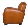 Hemingway, fauteuil, cuir rustique, côté