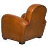 Hemingway, fauteuil, cuir rustique, arrière