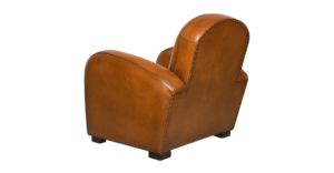 Hemingway, fauteuil, cuir rustique, arrière